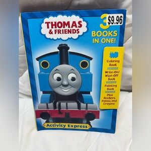 Thomas & Friends Activity Express Book Set - 3 books in one- coloring, wipe off
